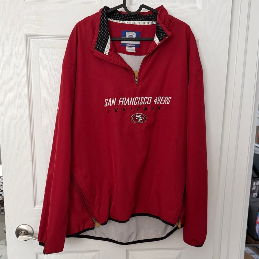 Reebok Red San Francisco 49ers Reebok Pullover